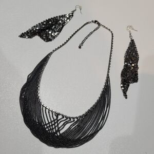 Gunmetal jewelry set